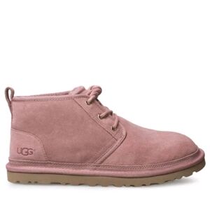 Ugg Neumel Pink Dawn Suede Full Shearling Lined Ankle Boots W/box Womens Sz. 12